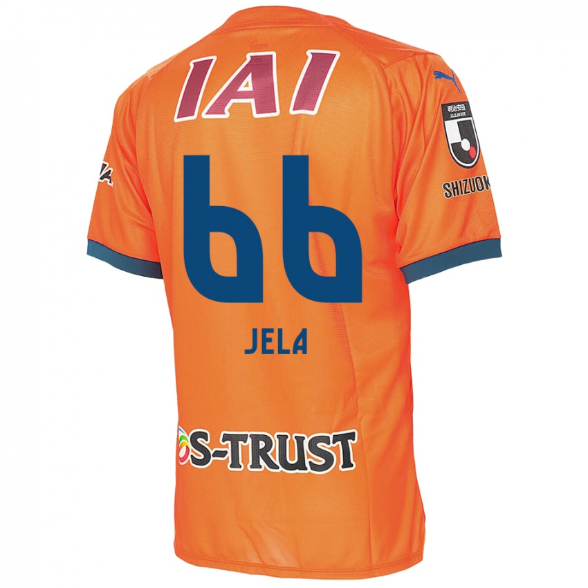 Børn Jelani Reshaun Sumiyoshi #66 Orange Blå Hjemmebane Spillertrøjer 2024/25 Trøje T-Shirt