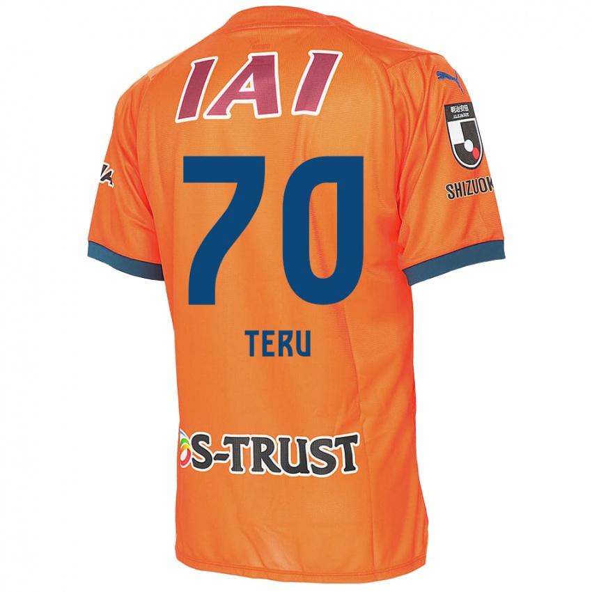 Børn Teruki Hara #70 Orange Blå Hjemmebane Spillertrøjer 2024/25 Trøje T-Shirt