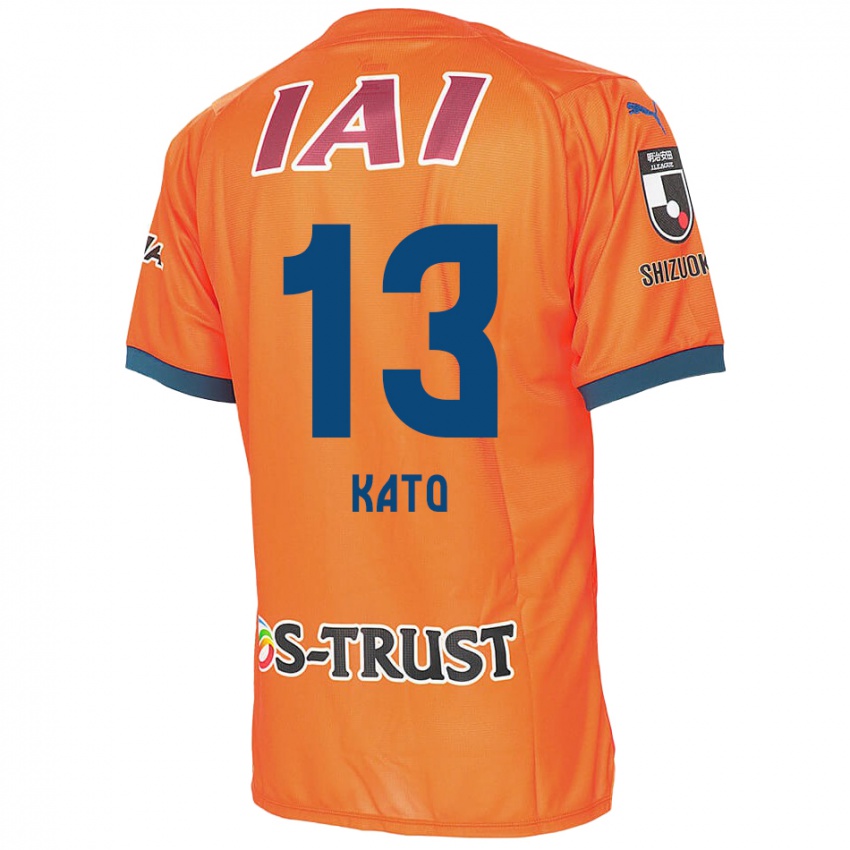 Børn Daiya Kato #13 Orange Blå Hjemmebane Spillertrøjer 2024/25 Trøje T-Shirt