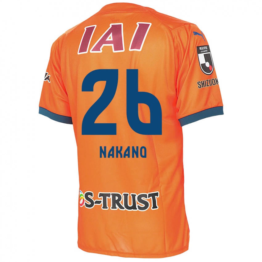 Børn Takeru Nakano #26 Orange Blå Hjemmebane Spillertrøjer 2024/25 Trøje T-Shirt