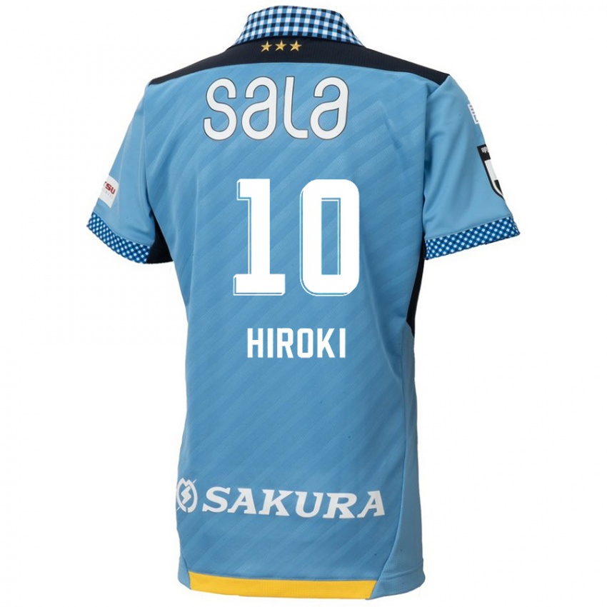 Børn Hiroki Yamada #10 Blå Sort Hjemmebane Spillertrøjer 2024/25 Trøje T-Shirt