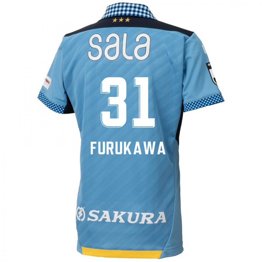 Børn Yosuke Furukawa #31 Blå Sort Hjemmebane Spillertrøjer 2024/25 Trøje T-Shirt