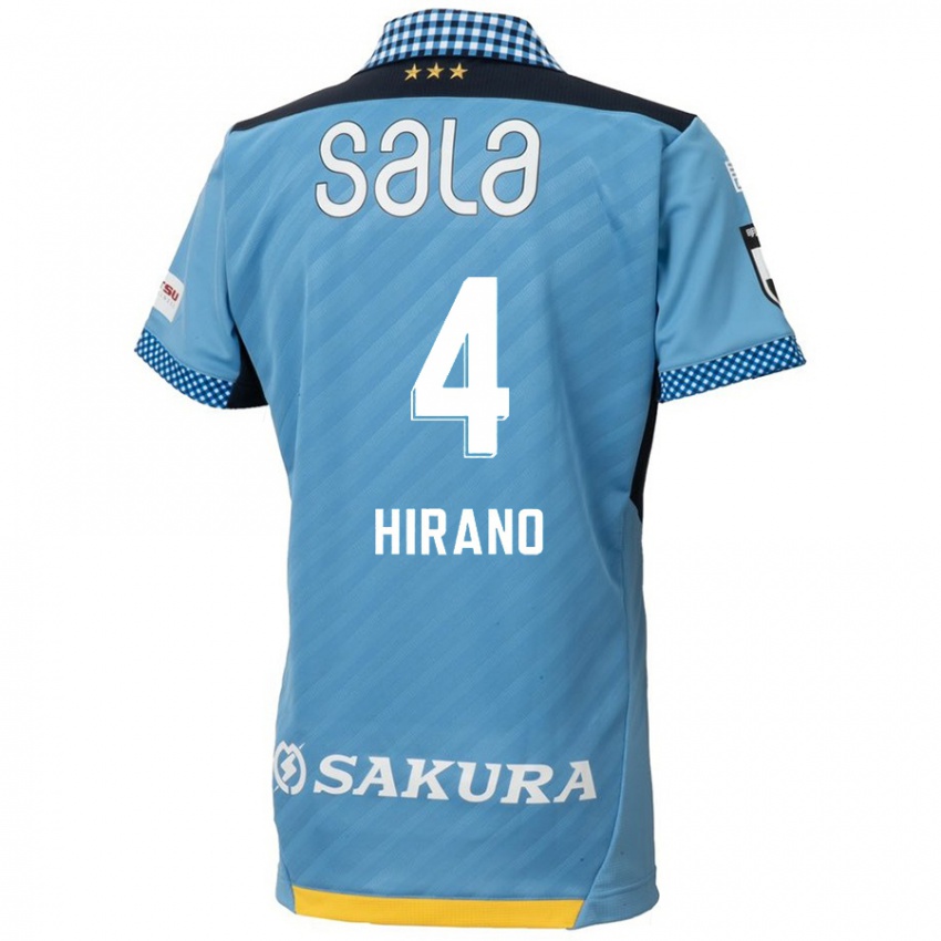 Børn Rion Hirano #4 Blå Sort Hjemmebane Spillertrøjer 2024/25 Trøje T-Shirt