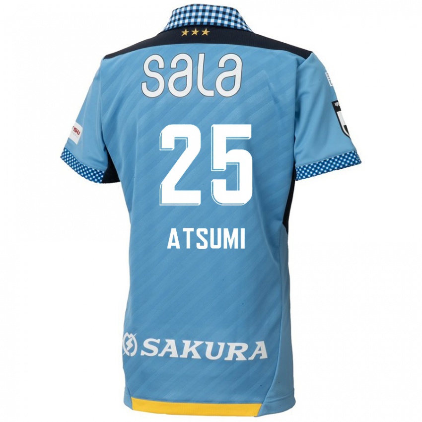 Børn Keita Atsumi #25 Blå Sort Hjemmebane Spillertrøjer 2024/25 Trøje T-Shirt