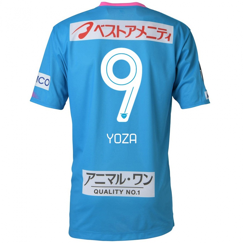 Børn Tomomichi Yoza #9 Blå Lyserød Hjemmebane Spillertrøjer 2024/25 Trøje T-Shirt