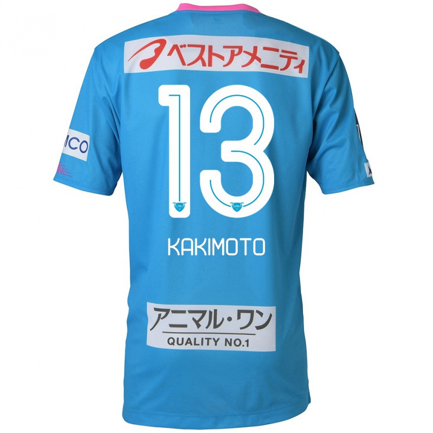 Børn Yuto Kakimoto #13 Blå Lyserød Hjemmebane Spillertrøjer 2024/25 Trøje T-Shirt