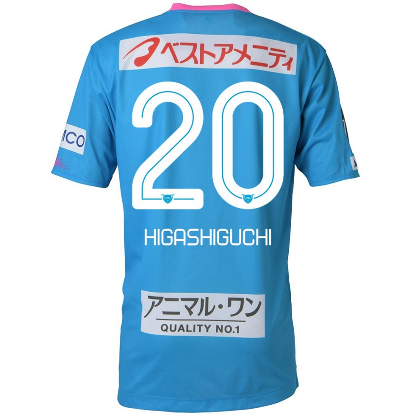 Børn Aitaro Higashiguchi #20 Blå Lyserød Hjemmebane Spillertrøjer 2024/25 Trøje T-Shirt