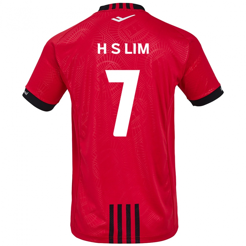 Børn Sang-Hyub Lim #7 Rød Sort Hjemmebane Spillertrøjer 2024/25 Trøje T-Shirt