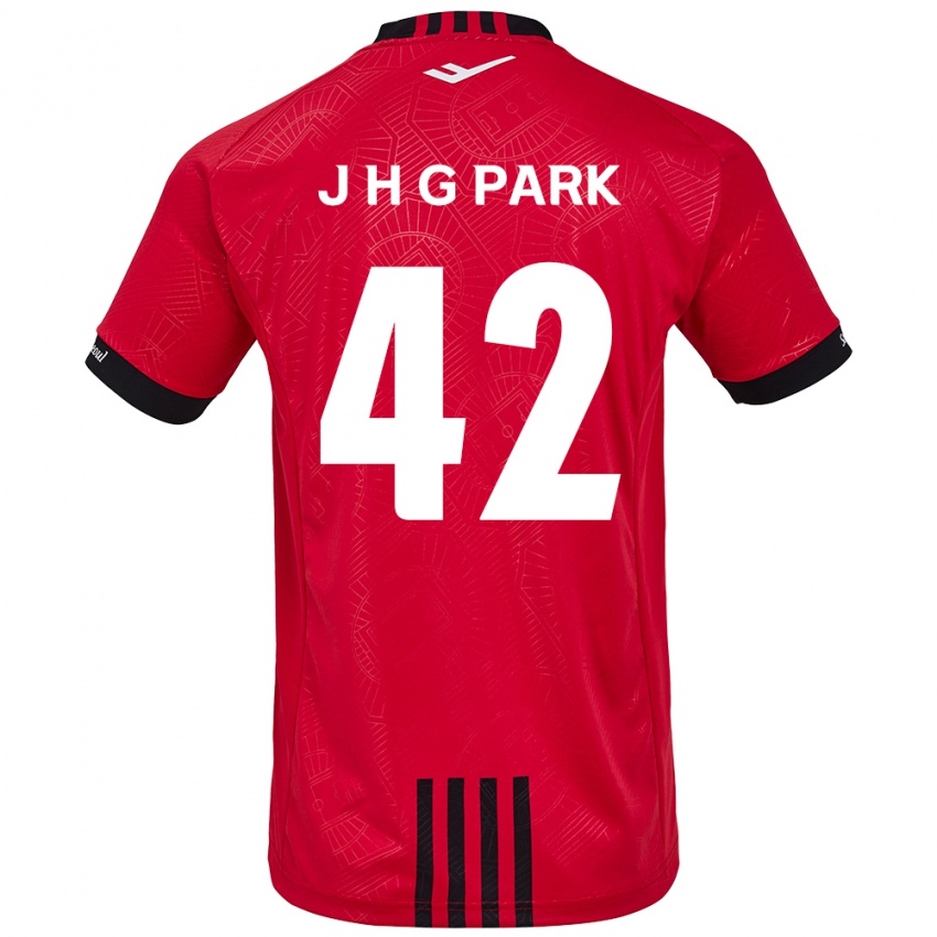 Børn Jang Han-Gyeol Park #42 Rød Sort Hjemmebane Spillertrøjer 2024/25 Trøje T-Shirt