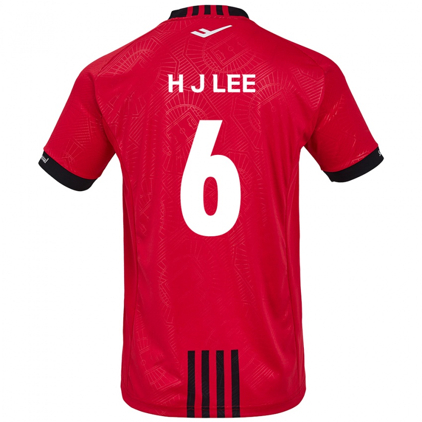 Børn Ju-Hwan Lee #6 Rød Sort Hjemmebane Spillertrøjer 2024/25 Trøje T-Shirt