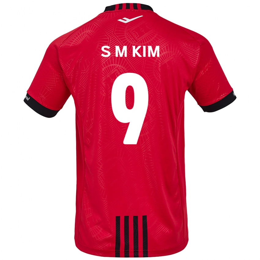 Børn Min-Sung Kim #9 Rød Sort Hjemmebane Spillertrøjer 2024/25 Trøje T-Shirt