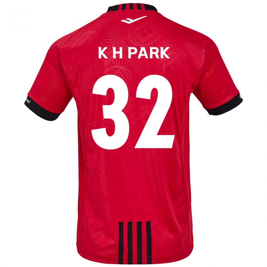 Børn Han-Kyul Park #32 Rød Sort Hjemmebane Spillertrøjer 2024/25 Trøje T-Shirt