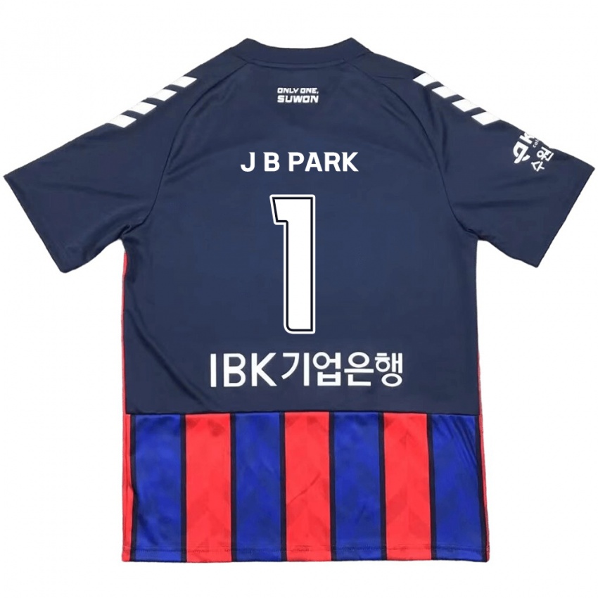 Børn Bae-Jong Park #1 Blå Rød Hjemmebane Spillertrøjer 2024/25 Trøje T-Shirt