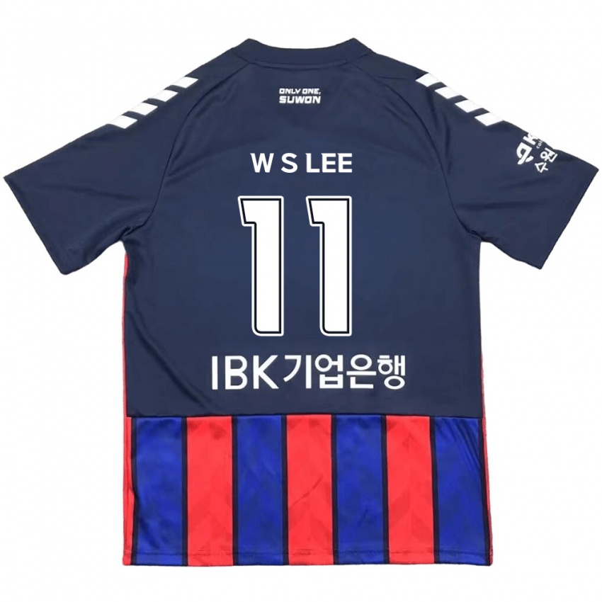 Børn Seung-Woo Lee #11 Blå Rød Hjemmebane Spillertrøjer 2024/25 Trøje T-Shirt