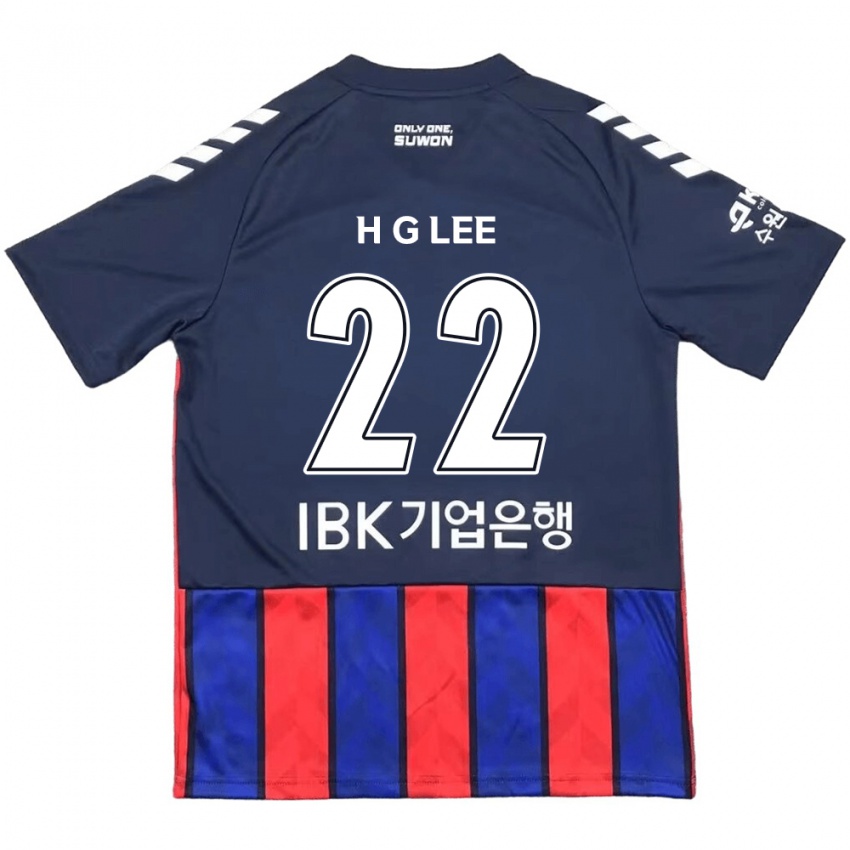 Børn Gwang-Hyeok Lee #22 Blå Rød Hjemmebane Spillertrøjer 2024/25 Trøje T-Shirt