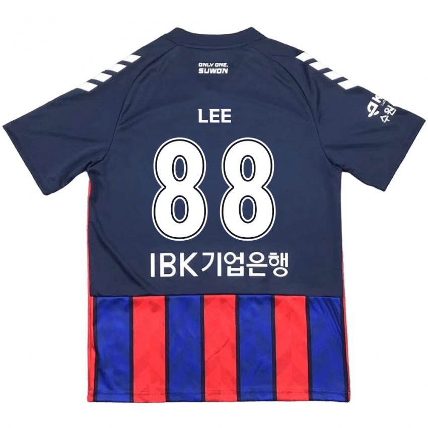 Børn Yong Lee #88 Blå Rød Hjemmebane Spillertrøjer 2024/25 Trøje T-Shirt