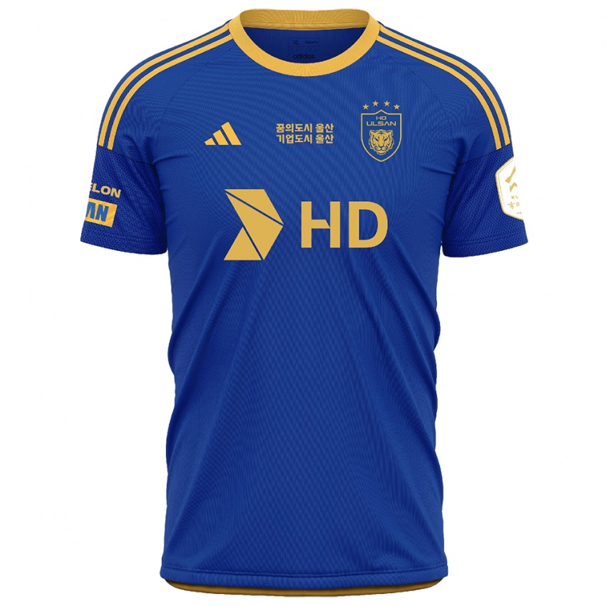 Børn Chung-Yong Lee #27 Blå Gul Hjemmebane Spillertrøjer 2024/25 Trøje T-Shirt