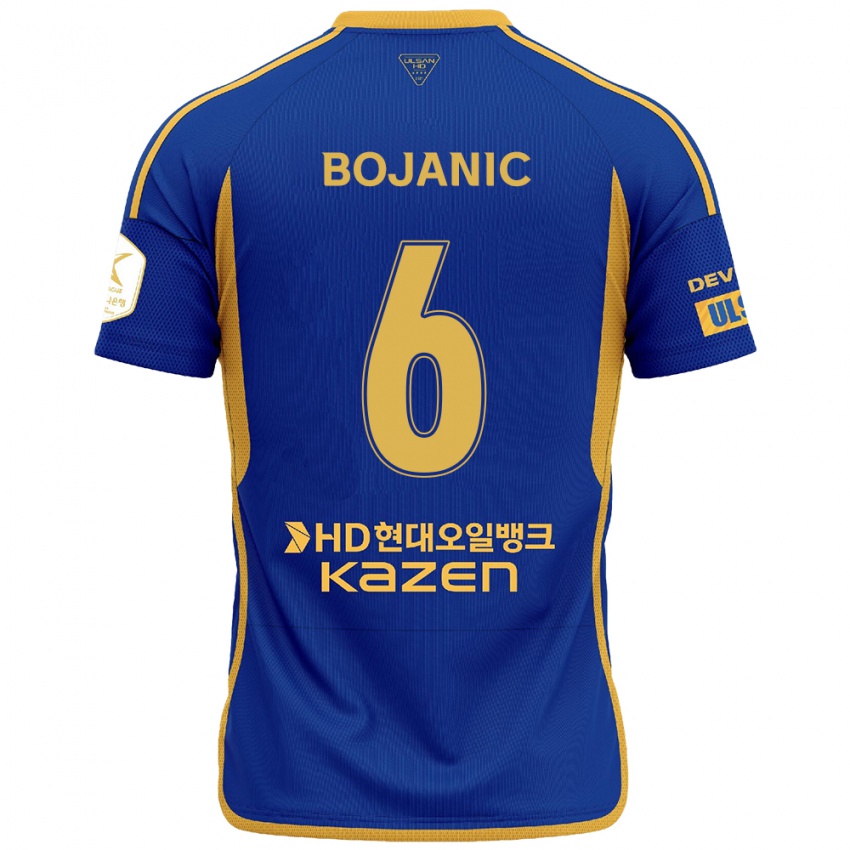 Børn Darijan Bojanic #6 Blå Gul Hjemmebane Spillertrøjer 2024/25 Trøje T-Shirt