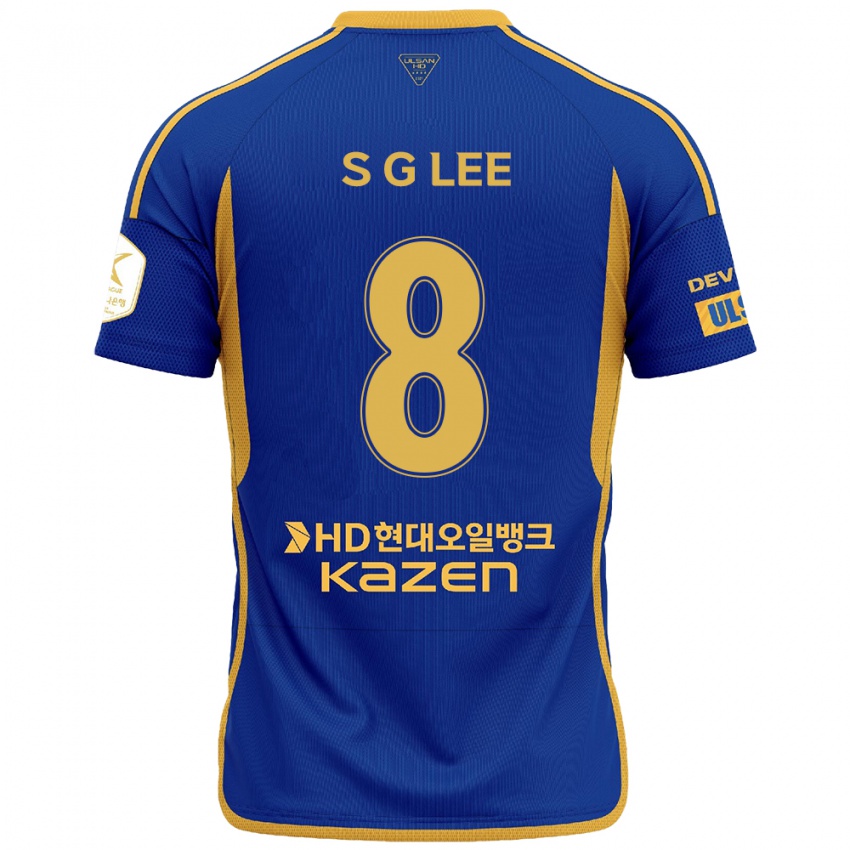 Børn Gyu-Sung Lee #8 Blå Gul Hjemmebane Spillertrøjer 2024/25 Trøje T-Shirt