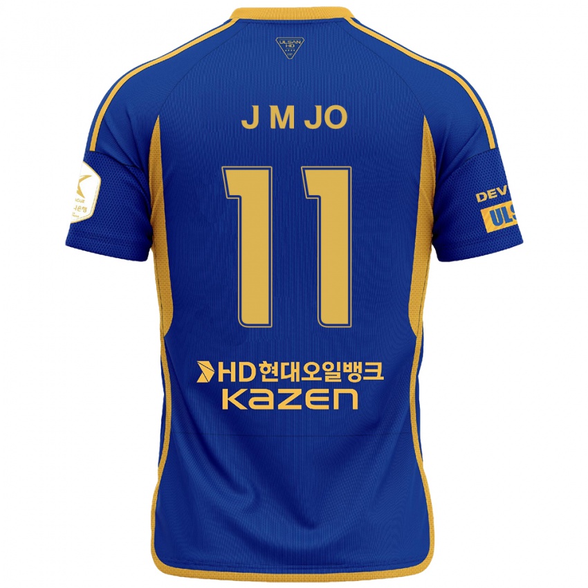 Børn Min-Jae Jo #11 Blå Gul Hjemmebane Spillertrøjer 2024/25 Trøje T-Shirt