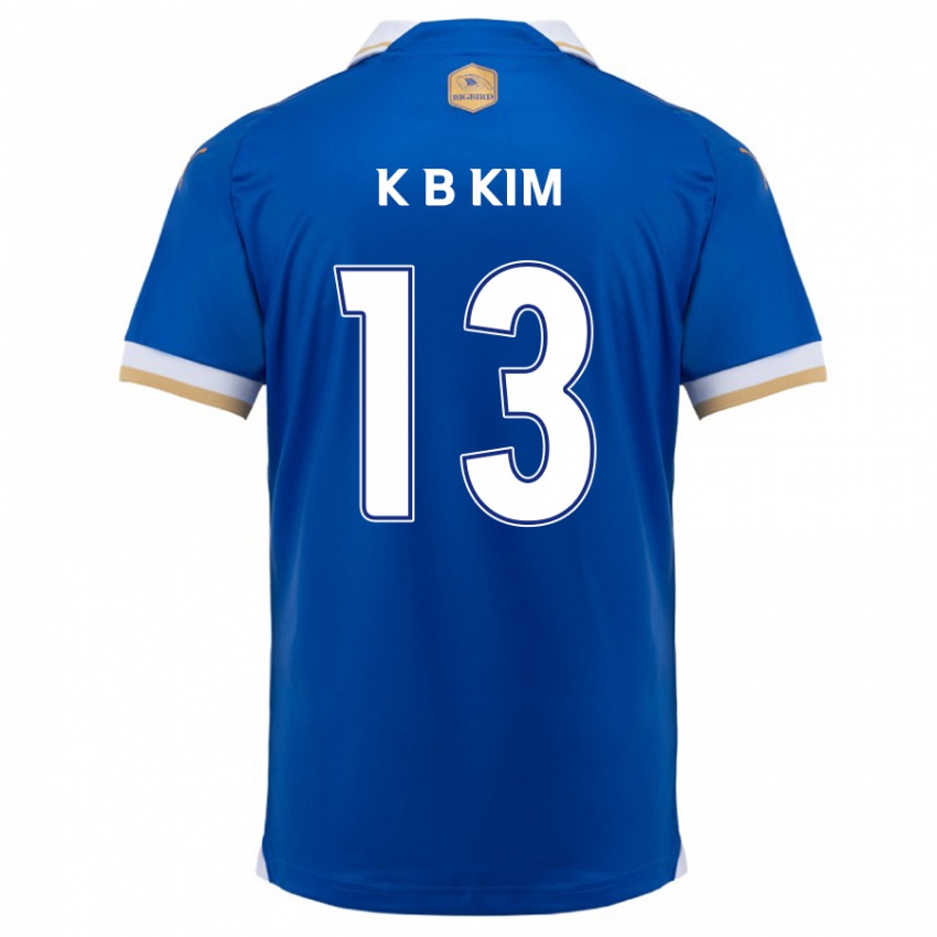 Børn Bo-Kyung Kim #13 Blå Hvid Hjemmebane Spillertrøjer 2024/25 Trøje T-Shirt