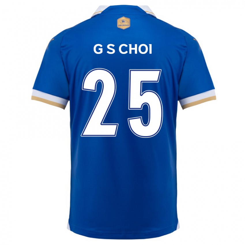 Børn Sung-Geun Choi #25 Blå Hvid Hjemmebane Spillertrøjer 2024/25 Trøje T-Shirt