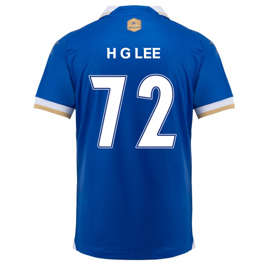 Børn Geon-Hee Lee #72 Blå Hvid Hjemmebane Spillertrøjer 2024/25 Trøje T-Shirt