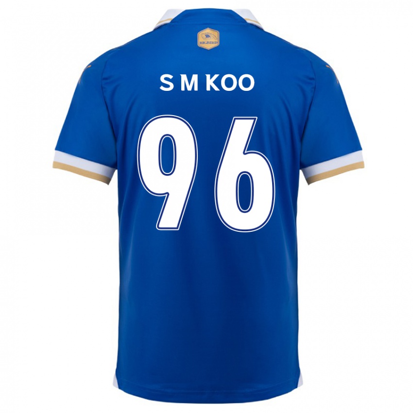 Børn Min-Seo Koo #96 Blå Hvid Hjemmebane Spillertrøjer 2024/25 Trøje T-Shirt