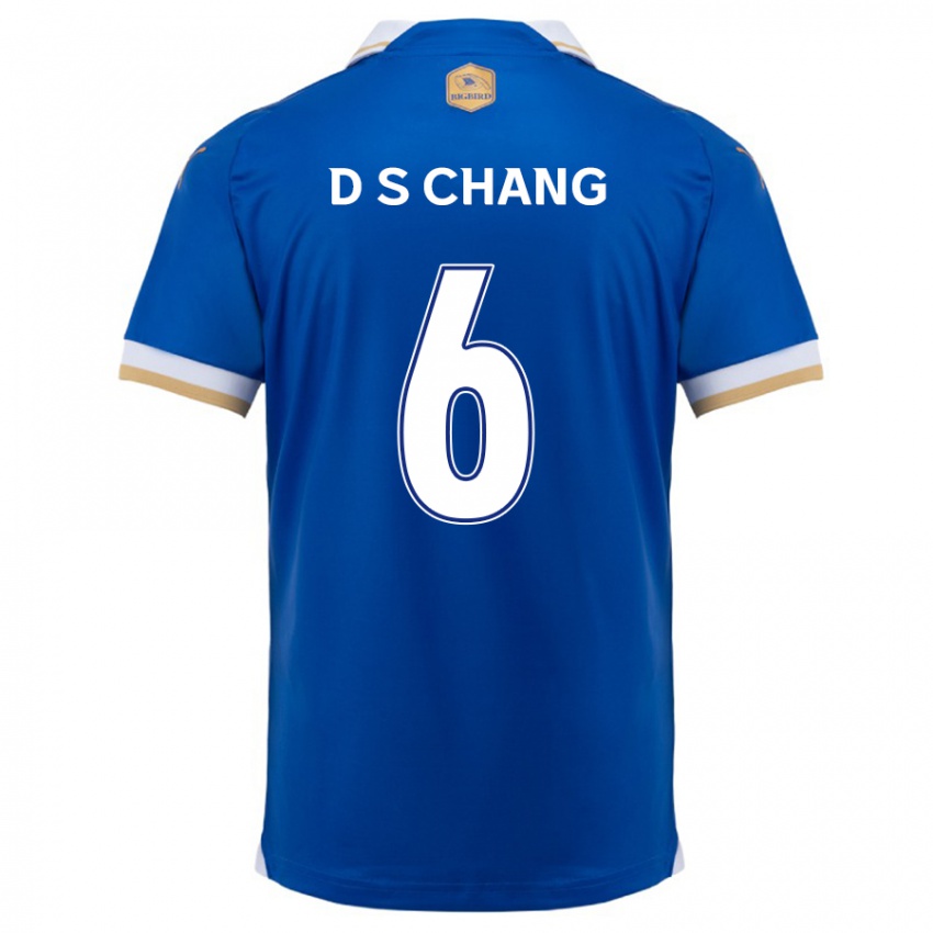 Børn Se-Dong Chang #6 Blå Hvid Hjemmebane Spillertrøjer 2024/25 Trøje T-Shirt