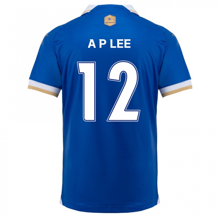 Børn Pyeong-An Lee #12 Blå Hvid Hjemmebane Spillertrøjer 2024/25 Trøje T-Shirt