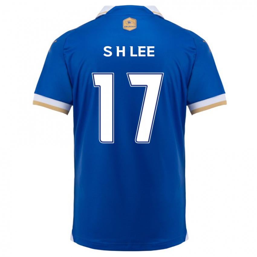 Børn Hyun-Seo Lee #17 Blå Hvid Hjemmebane Spillertrøjer 2024/25 Trøje T-Shirt