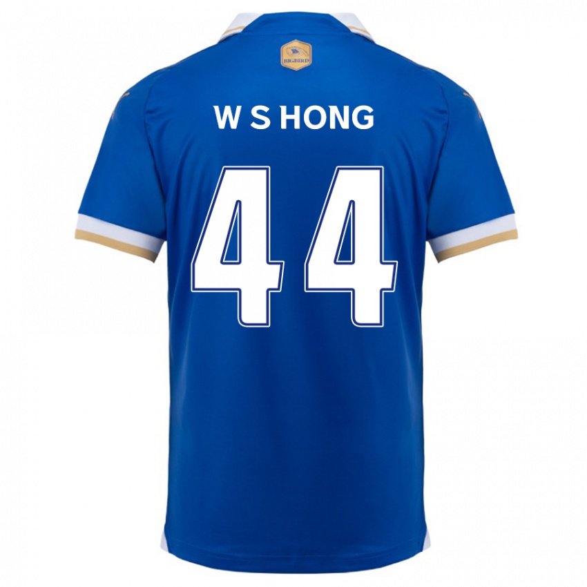 Børn Sang-Won Hong #44 Blå Hvid Hjemmebane Spillertrøjer 2024/25 Trøje T-Shirt