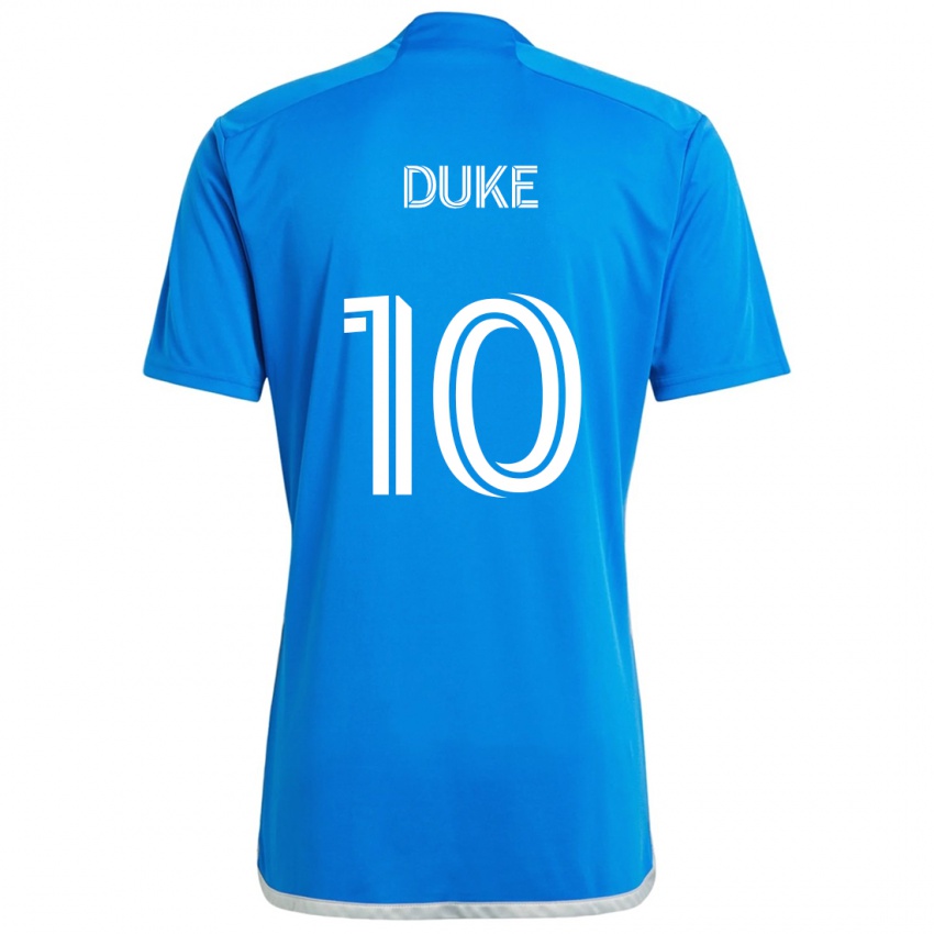 Børn Bryce Duke #10 Blå Hvid Hjemmebane Spillertrøjer 2024/25 Trøje T-Shirt