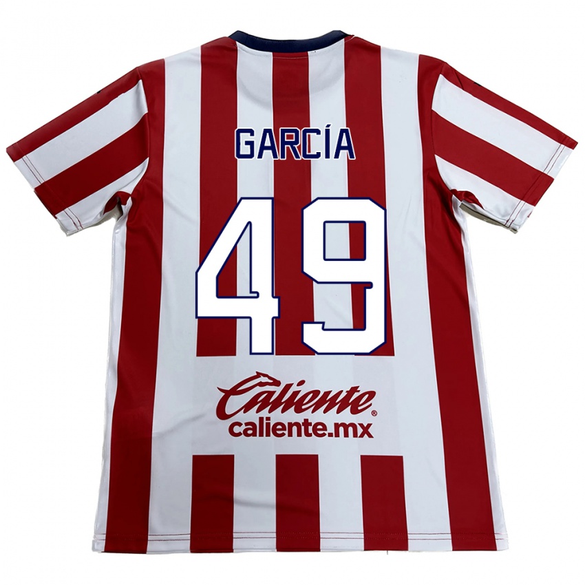 Børn Gilberto García #49 Rød Hvid Hjemmebane Spillertrøjer 2024/25 Trøje T-Shirt