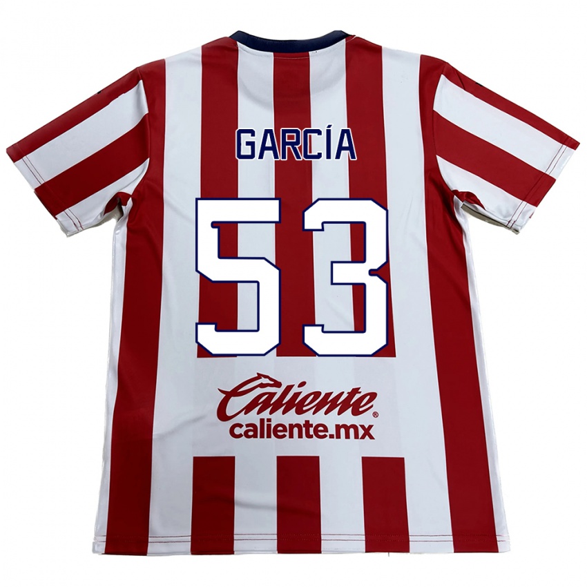 Børn Uziel García #53 Rød Hvid Hjemmebane Spillertrøjer 2024/25 Trøje T-Shirt