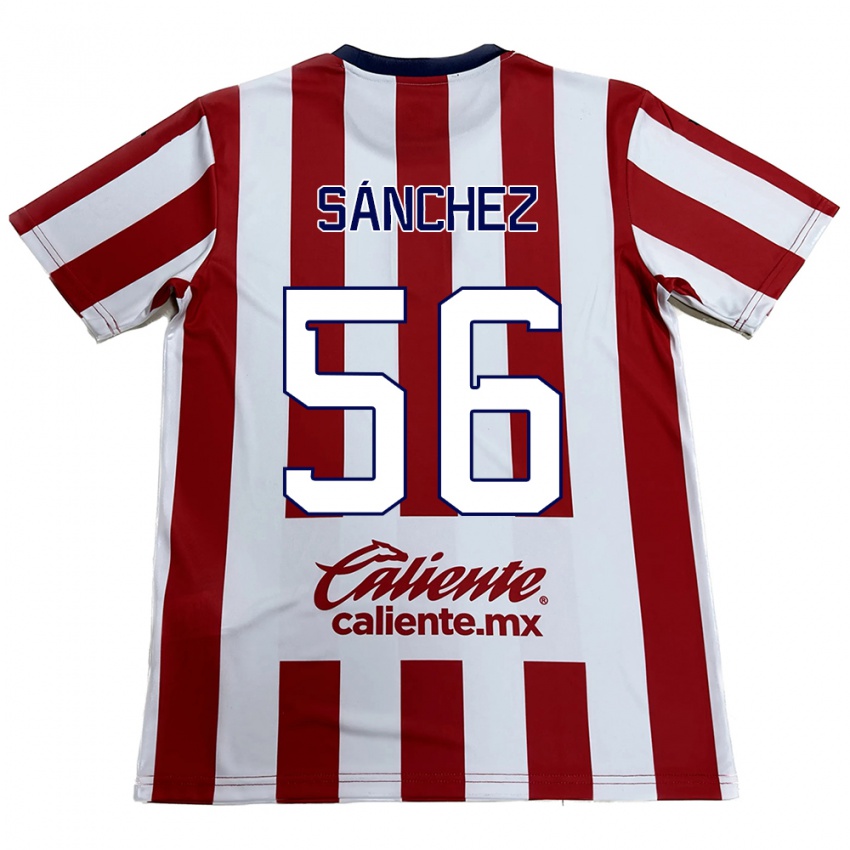 Børn Benjamín Sánchez #56 Rød Hvid Hjemmebane Spillertrøjer 2024/25 Trøje T-Shirt