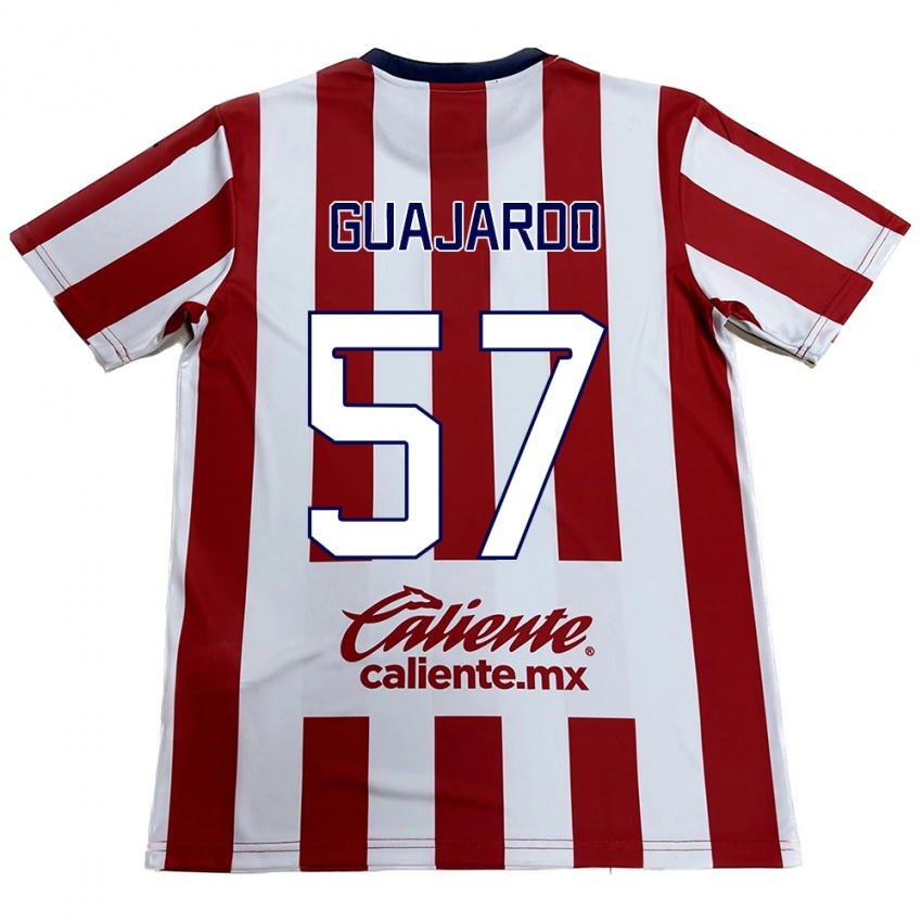 Børn Dylan Guajardo #57 Rød Hvid Hjemmebane Spillertrøjer 2024/25 Trøje T-Shirt