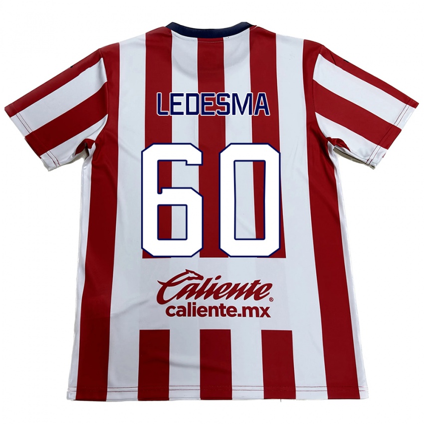 Børn Luis Ledesma #60 Rød Hvid Hjemmebane Spillertrøjer 2024/25 Trøje T-Shirt