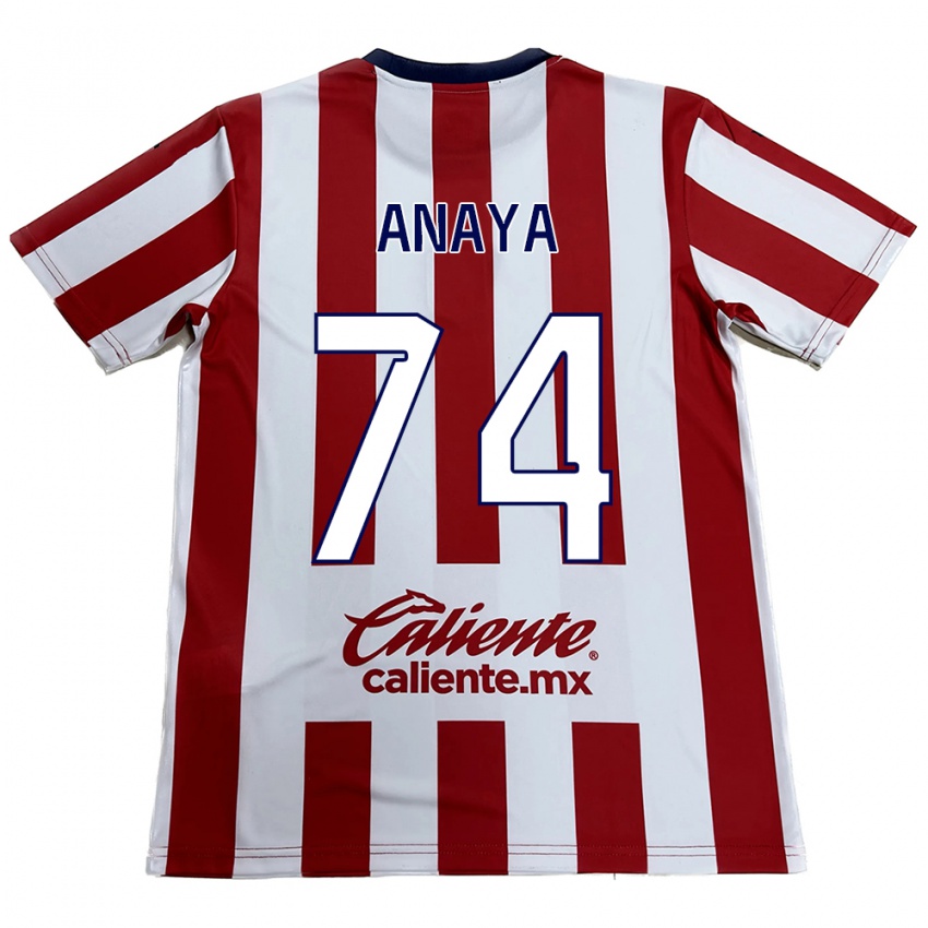 Børn Mario Anaya #74 Rød Hvid Hjemmebane Spillertrøjer 2024/25 Trøje T-Shirt