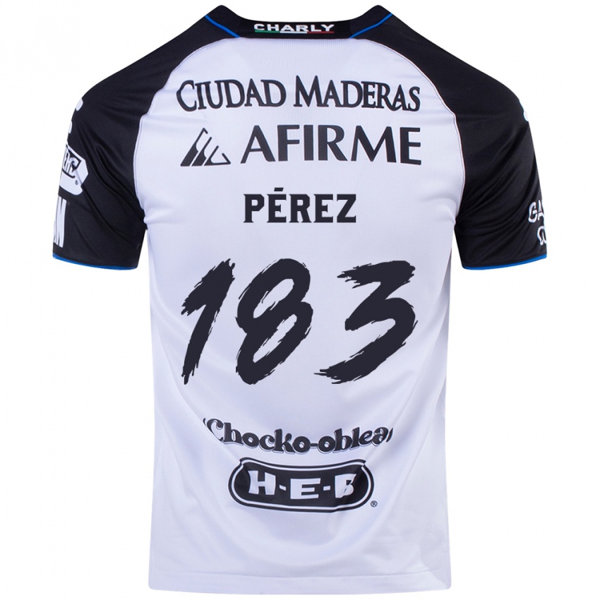 Børn Aldahir Pérez #183 Sort Blå Hjemmebane Spillertrøjer 2024/25 Trøje T-Shirt