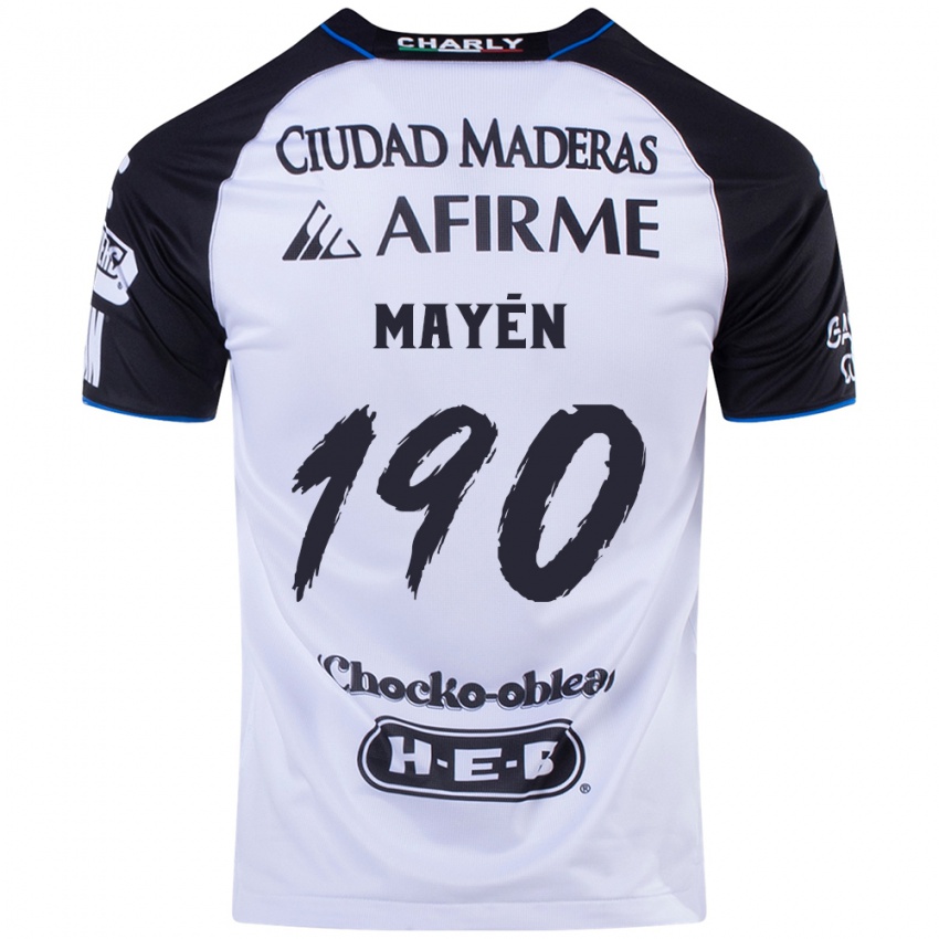 Børn Eduardo Mayén #190 Sort Blå Hjemmebane Spillertrøjer 2024/25 Trøje T-Shirt