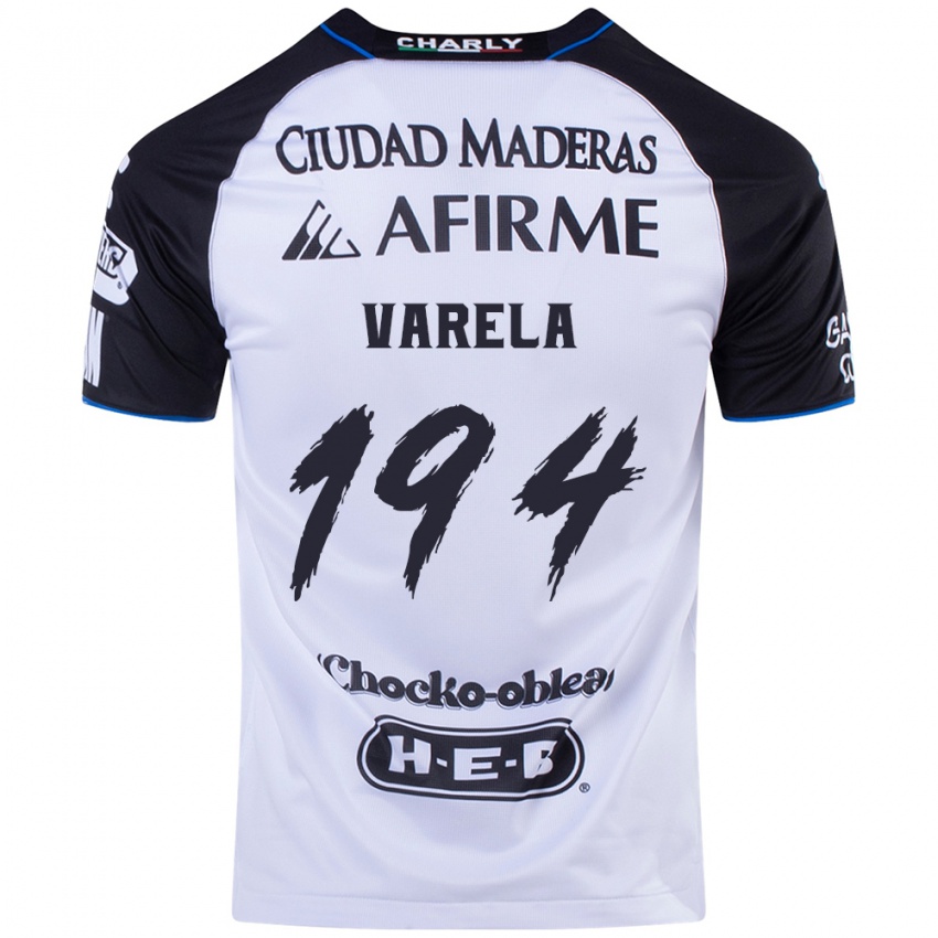 Børn José Varela #194 Sort Blå Hjemmebane Spillertrøjer 2024/25 Trøje T-Shirt