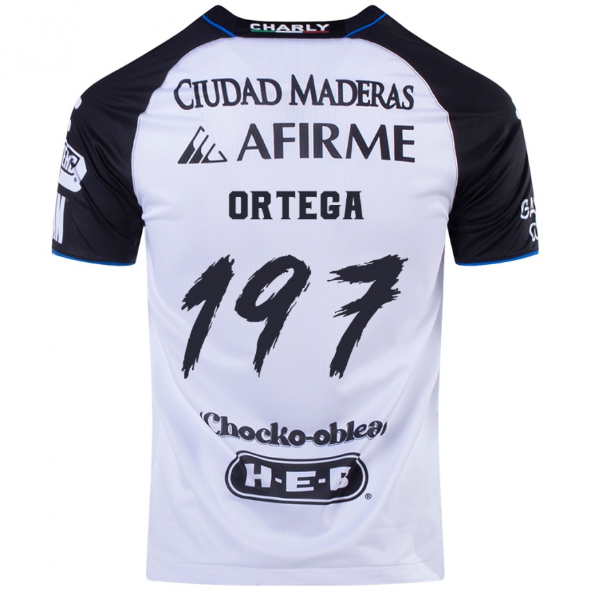 Børn Javier Ortega #197 Sort Blå Hjemmebane Spillertrøjer 2024/25 Trøje T-Shirt