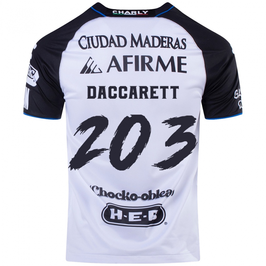 Børn Juan Daccarett #203 Sort Blå Hjemmebane Spillertrøjer 2024/25 Trøje T-Shirt