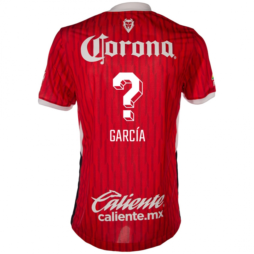 Børn Carlos García #0 Rød Hvid Hjemmebane Spillertrøjer 2024/25 Trøje T-Shirt