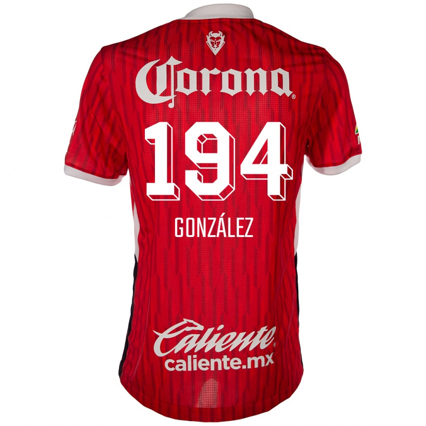 Børn Cristopher González #194 Rød Hvid Hjemmebane Spillertrøjer 2024/25 Trøje T-Shirt