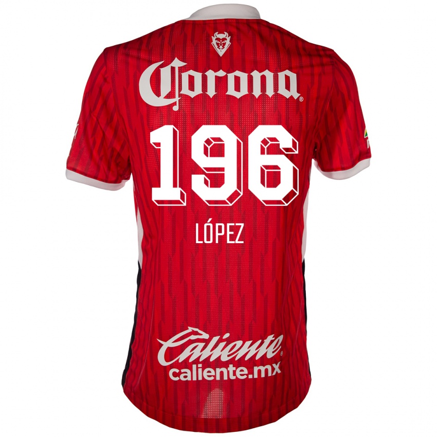 Børn Ethan López #196 Rød Hvid Hjemmebane Spillertrøjer 2024/25 Trøje T-Shirt