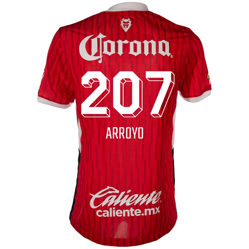 Børn José Arroyo #207 Rød Hvid Hjemmebane Spillertrøjer 2024/25 Trøje T-Shirt