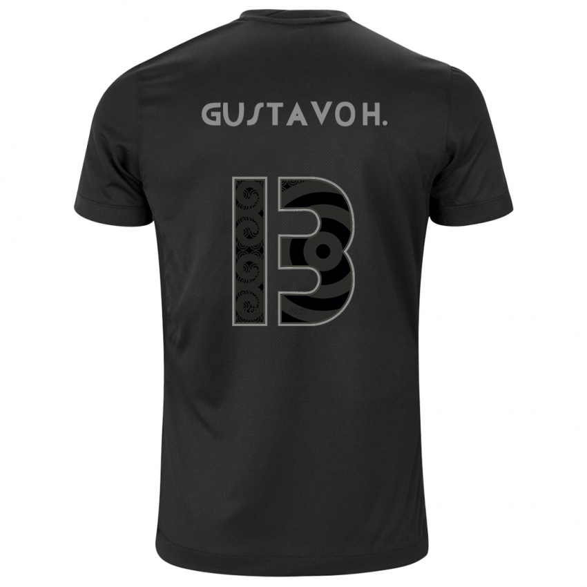 Børn Gustavo Henrique #13 Sort Udebane Spillertrøjer 2024/25 Trøje T-Shirt