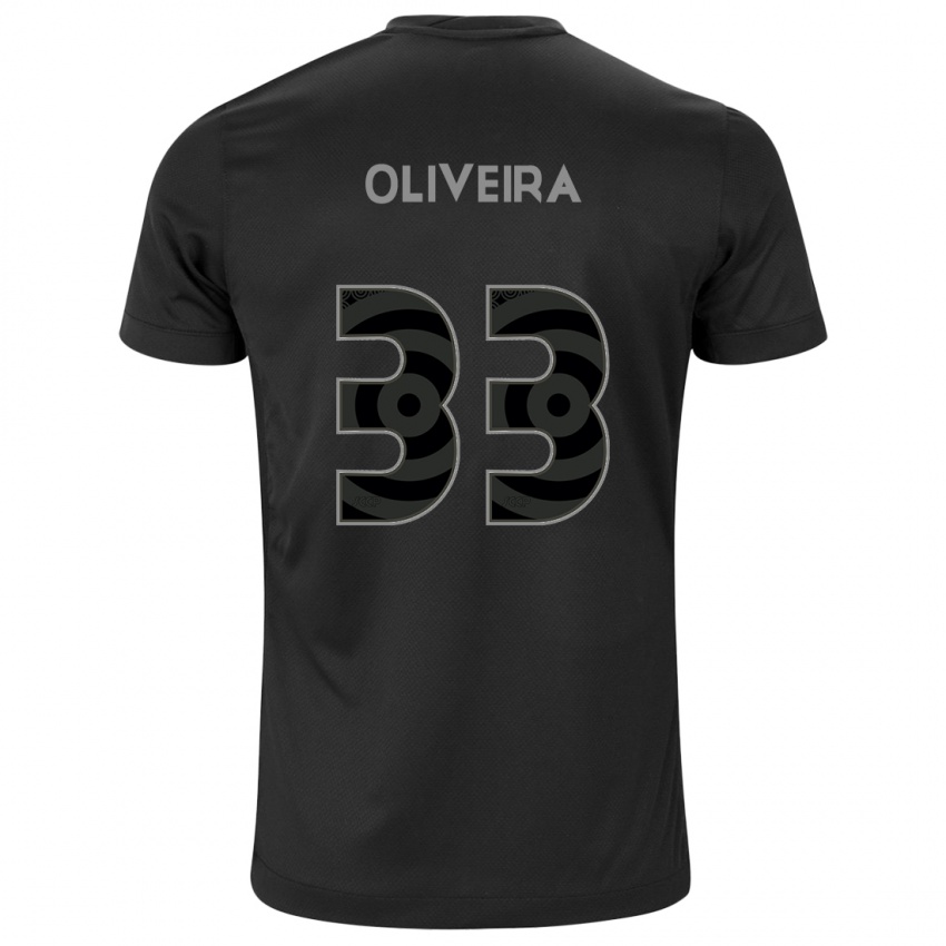 Børn Ruan Oliveira #33 Sort Udebane Spillertrøjer 2024/25 Trøje T-Shirt